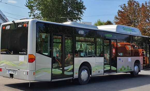 Noul autobuz pe gaz al STB