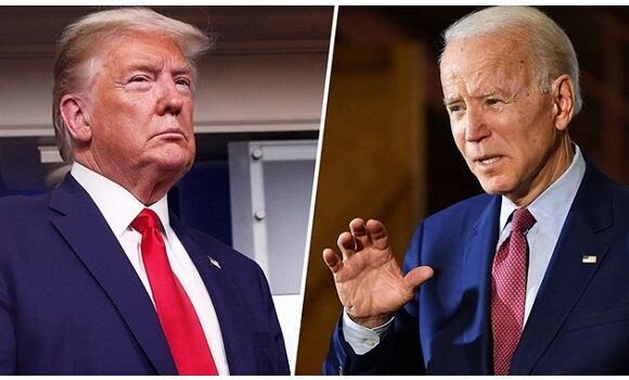 Donald Trump versus Joe Biden