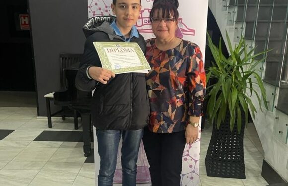 Robert Cosac, elev al Şcolii Gimnaziale „Take Ionescu”, premiat la ONCH