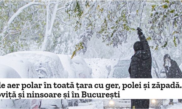 Vine gerul in Bucuresti