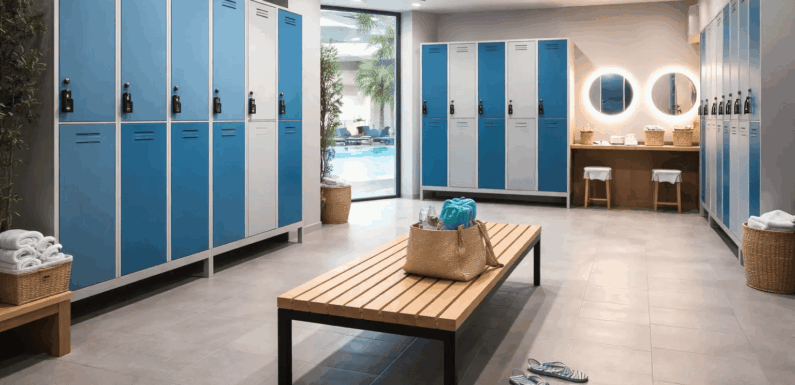 Vestiare metalice pentru piscine și centre SPA – Soluția ideală pentru medii umede